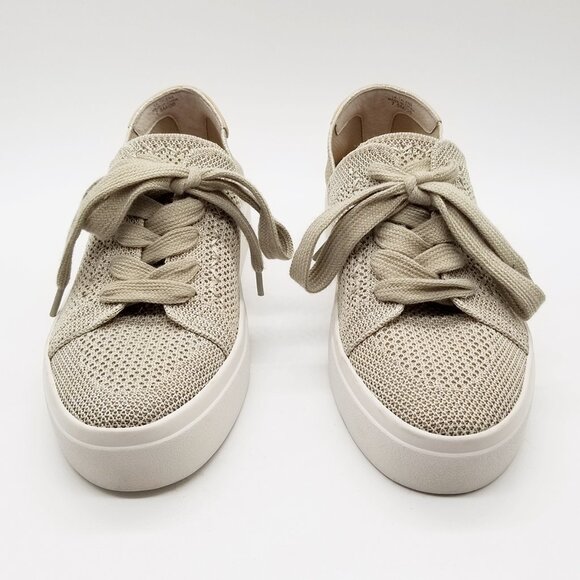 Lucky Brand Talena Knit Platform Sneakers Shimmer Natural Size 7.5 Stretch $79 - Picture 3 of 16
